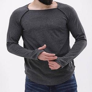 เสื้อยืดแขนยาวผ้าฝ้ายสำหรับผู้ชายบริการ OEM ตามสั่ง - Product Image 4