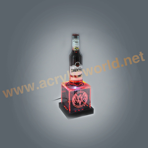 Présentoir Lumineux LED Personnalisé en Acrylique pour Bouteilles de Vin – Vente en Gros, Respectueux de l'Environnement, Idéal pour la Publicité - Product Image 1
