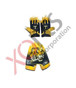 Gants de réception de football américain avec étiquette privée Gants de football américain sur mesure antidérapants en silicone imprimé lion - Product Image 2