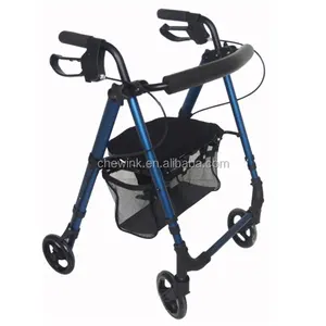 Opvouwbare Aluminium Rolling Walker Rollator Voor Indoor Of Outdoor