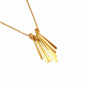 Collier de chaîne en argent sterling 925 plaqué or fait à la main bijoux collier à la mode pour cadeau de mariage pour les femmes. - Product Image 1