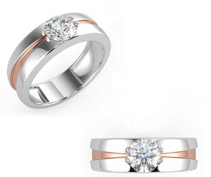 Les clients de la bague en diamant solitaire doivent supporter les droits et taxes d'importation sur les achats de plus de 2000 $ - Product Image 1