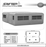 Premium Brand New SAFTER Extérieur Décoratif Polyuréthane Fibre de Verre Polyester Hôpital Préfabriqué Maison Entrepôt Panneaux Sandwich