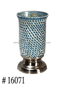 เชิงเทียนที่มีโมเสคโคมไฟแก้วที่สวยงามทำด้วยมือ - Product Image 5