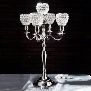 Hermosos candelabros de cristal hechos a mano para decoración de Bodas de oficina en casa a la venta para Navidad hechos de aluminio - Product Image 2
