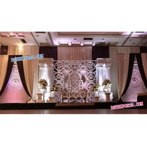 Paneles de Fondo de Fibra para Escenario de Matrimonio, Paneles de Fondo de Fibra para Escenario de Boda, Marcos de Fondo para Escenario de Boda, Singapur, Estados Unidos - Product Image 1