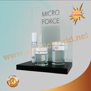 Exhibición de botella cosmética acrílica de fábrica para el cuidado de la piel - Product Image 2