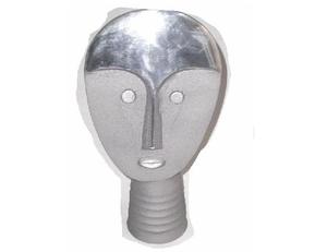 Figurines en Aluminium gris, 4 pièces, avec finition polie miroir, Sculptures modernes en métal pour décoration de la maison - Product Image 2