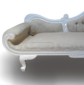 Muebles de caoba para el hogar y el interior, sala de estar, mueble de salón tallado blanco de madera, estilo clásico - Product Image 4