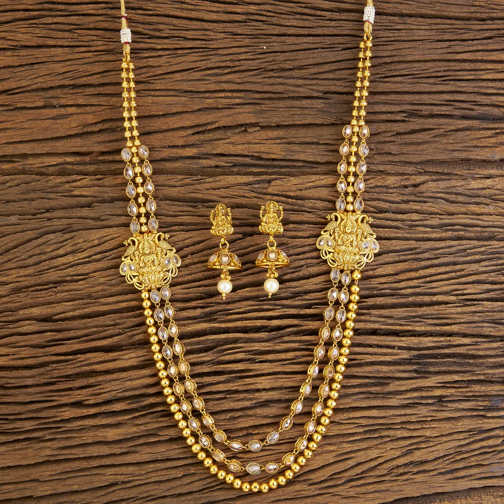 Colliers avec pendentifs latéraux du Temple, chaîne en or avec plaqué or, 18455 lac