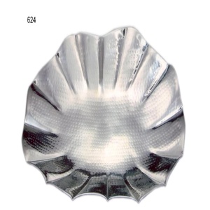 Plateau en acier inoxydable de service d'aliments usagés pour hôtels, traiteur, design glorieux, finition argentée antique - Product Image 1