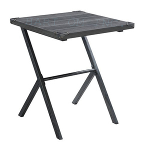 Mobilier industriel Design moderne Table d'extrémité supérieure en bois massif, Table basse, Table d'appoint - Product Image 1