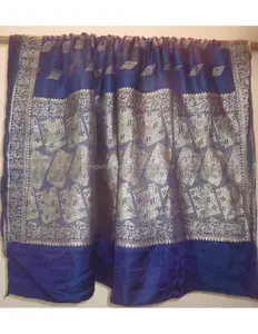 Handmade pure silk banarasi zari work heavy saree handmade sari