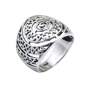 Producto más nuevo, gran oferta, anillo liso de Plata de Ley 925, joyería 925, joyería de plata hecha a mano sólida, anillos Eternity Vermeil - Product Image 1