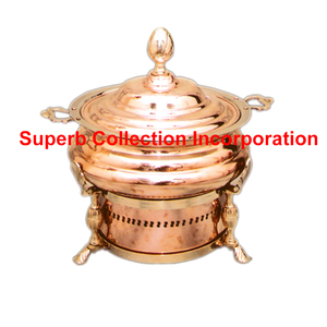 Brass Legs Copper Chafing Dish - Product Image 2