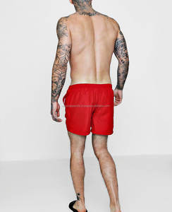 Pantalones cortos de baño informales para hombre 100% poliéster nailon personalizado a granel al por mayor impermeable bolsillos en blanco cintura baja técnicas de impresión lienzo - Product Image 1