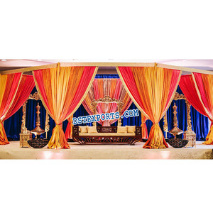Excepcional musulmán Walima escenario decoración mejor boda escenario conjunto decoración diseñador matrimonio etapas fabricantes - Product Image 1
