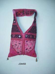 กระเป๋าสะพายไหล่ผ้าฝ้ายรีไซเคิลของอินเดีย,กระเป๋าสะพายไหล่มีหลายสีสำหรับผู้หญิงและเด็กผู้หญิง - Product Image 3