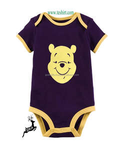 Mamelucos de algodón orgánico OEM Ropa de verano para recién nacidos con cierre de botón a presión Tirupur Proveedor indio Disponibilidad en línea - Product Image 2