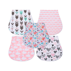 Custom Logo Design Organic Baby Burping Cloths - Product Image 1