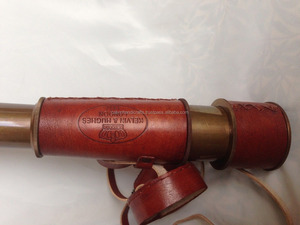 Télescope en laiton touristique de Spyglass marin nautique avec étui en cuir cadeau de télescope de 18 pouces - Product Image 4