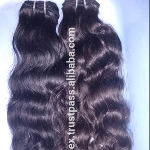 Extensiones de cabello crudo Virgen sin procesar del templo del sur de la India, cabello humano a granel Natural, alineación de cutículas, cabello crudo, cutículas a granel - Product Image 5