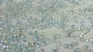 Cabujones de Aguamarina Natural con forma redonda y facetados, piedras preciosas naturales sueltas, piedra de March, piedra de nacimiento - Product Image 2