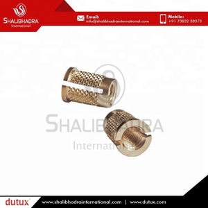 Insertos hexagonales métricos de latón – Tuercas moleteadas de alto rendimiento con rosca M3 UNC, acabado pulido estañado - Product Image 6