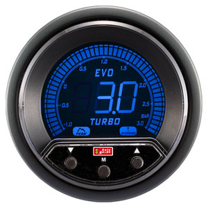 52 Mm LCD Display With Warning Function Turbo <strong>Boost</strong> <strong>Gauge</strong>