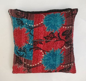 Fundas De Almohada/cojín Kantha Work de algodón de fabricante - Product Image 3