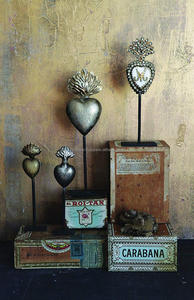 Coeur sacré de Jésus en métal coeur suspendu pour décor et cadeau catholique - Product Image 2
