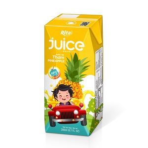 Jus aseptique Pak, boisson pour enfant, jus d'ananas, jus de Fruit Naturel, marque privée, 200ml - Product Image 1