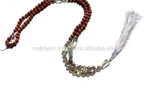 High Quality Handcrafted Natural Gemstone Labradorite 108 Hand Faceted Beads Knotted Mala <b>Necklace</b> - Product Image 6