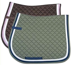Cotton Blend Quilted Lightweight Breathable Sweat-Absorbing HD <b>Foam</b> Filling All-Purpose Saddle <b>Pad</b> for Horse Riding Daily - Product Image 1