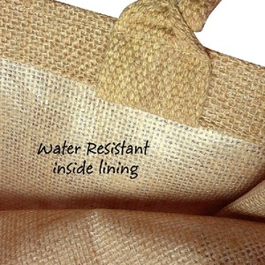 Sac de transport en jute écologique avec poignée en corde, sac fourre-tout personnalisé imprimé pour l'épicerie, l'emballage de cadeaux, la vente au détail, la promotion textile - Product Image 5