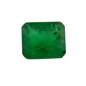 Batu Permata Zamrud Segi Delapan 6.9X8.1 Mm, Pemasok Internasional Batu Permata Berharga 1.92 Karat