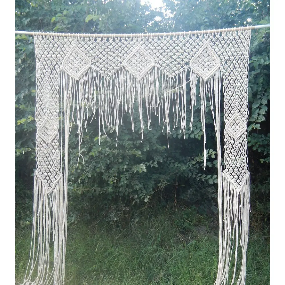 2022 Customized Wholesale Large Macrame Woven Wall Hanging Wedding Backdrop Wall Decor For Wedding living Room, Bedroom