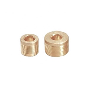 Enchufe de tubo de latón de alta calidad Hardware Premium Accesorio de tubería de latón - Product Image 1