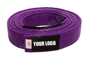 BJJ เข็มขัดแชมป์เทควันโดคาราเต้สีสันสดใสเข็มขัดสั่งทำโลโก้ได้ตามต้องการ - Product Image 4