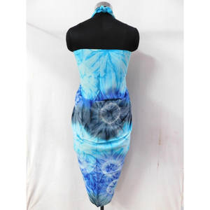 Tie Dye Pareo Women Wear Handmade Colorful Beach Wear <b>Bikini</b> Cover up <b>Sarong</b> - Product Image 2