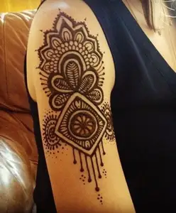 Beste Henna Tijdelijke Mehandi Tattoo Pasta Black & Kastanjebruin Kegel Body Art