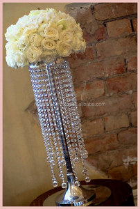 Table de mariage décoratif cristal suspendu lustre de pièce maîtresse pour le luxe événement fête décor table fleur support - Product Image 2