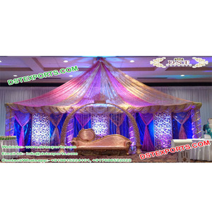 Boda musulmana Nikah etapa Se boda escenario decoración boda escenario para la venta - Product Image 1