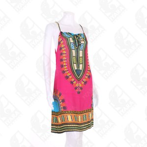 ชุดเดรสสั้นสำหรับผู้หญิง,ชุดเดรสสั้นสไตล์แอฟริกัน Dashiki สายเดี่ยว - Product Image 3