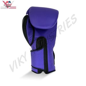 Gant de boxe professionnel, vêtement d'entraînement avec des gants de boxe Pro Strap, gant de couleur blanche et bleue pour hommes, sac de frappe - Product Image 4