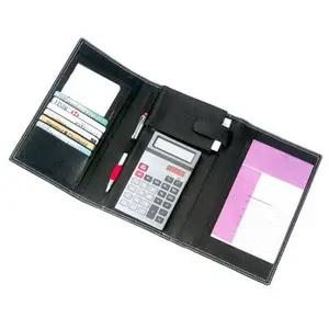 Credit card holder travel wallets / 3 fold travel wallets with calculator holder / Travel leather wallets