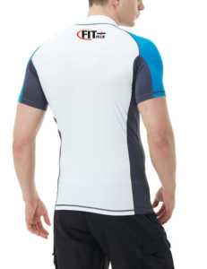 Protector de sarpullido de manga corta para hombre, diseño personalizado, secado rápido, para Fitness, gimnasio, entrenamiento - Product Image 2