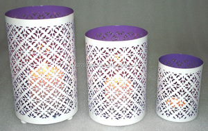 Stylish Ins Christmas Decor Metal <b>Tea</b> <b>Light</b> Candle <b>Holder</b> Perforated Design Home Decor Pillar Candle <b>Holders</b> Other Candle Jars - Product Image 2