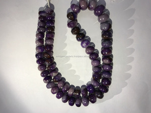 Natural Purple Sugilite Plain Rondelle <b>Beads</b> - Product Image 5