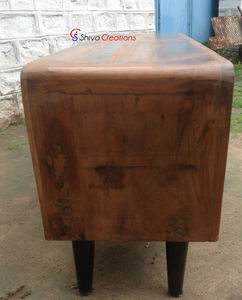 Meuble TV en bois de récupération de style antique, meuble TV en bois massif, design vintage, pour salon, maison ou hôtel, meubles d'intérieur, vente en gros en vrac - Product Image 5